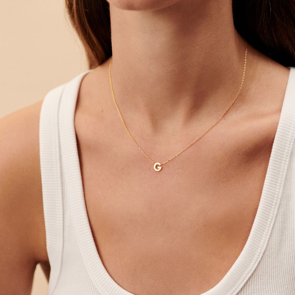 Collar corto ABC - Dorado - Collar corto  | Agatha