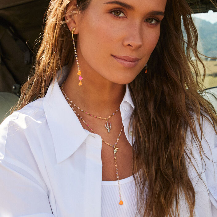 Collar corto RODEO - Multicolor / Oro - Collares  | Agatha