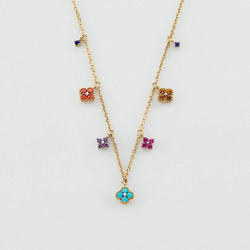 Collar corto BELOVED - Multicolor / Oro - Collar corto  | Agatha