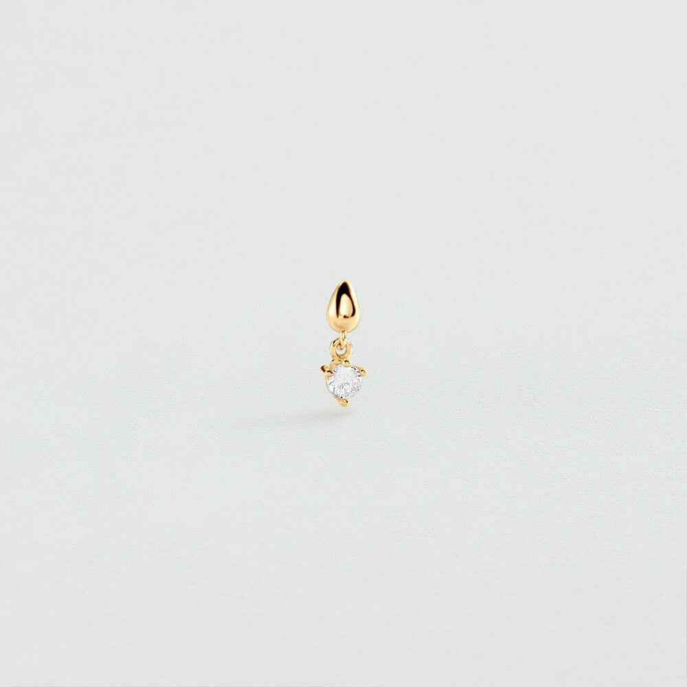 Piercing mini GOTA MIX & MATCH - Cristal / Dorado - Tragus&H&eacute;lix  | Agatha