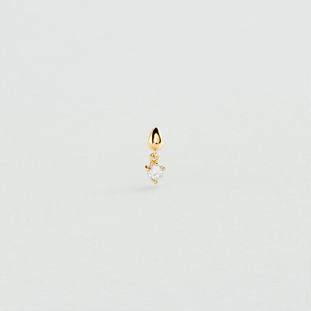 Piercing mini GOTA MIX & MATCH - Cristal / Dorado - Tragus&H&eacute;lix  | Agatha