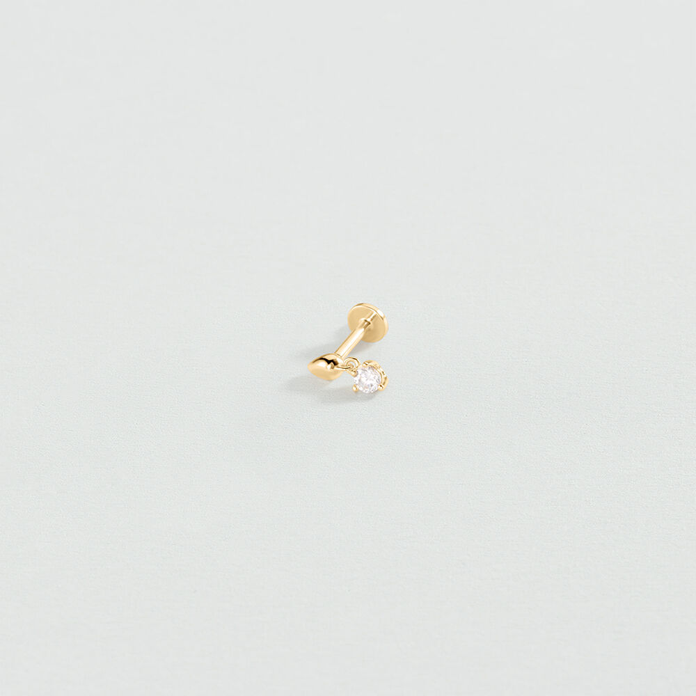 Piercing mini GOTA MIX & MATCH - Cristal / Dorado - Tragus&H&eacute;lix  | Agatha