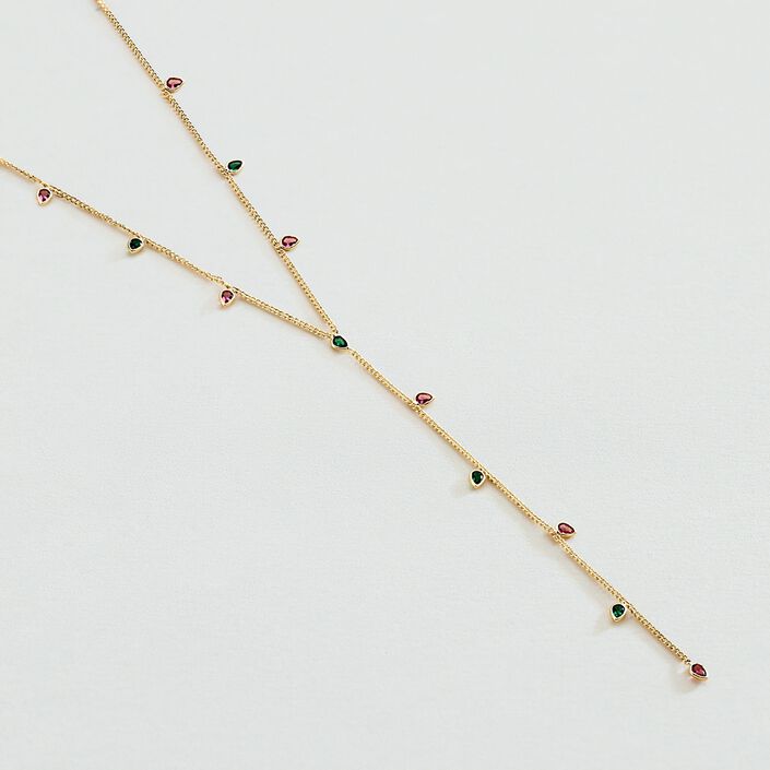 Collar midi NEITH - Verde / Rosa - Collares  | Agatha