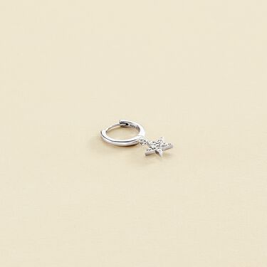 Piercing criolla ESTRE - Cristal / Plateado - Piercings  | Agatha