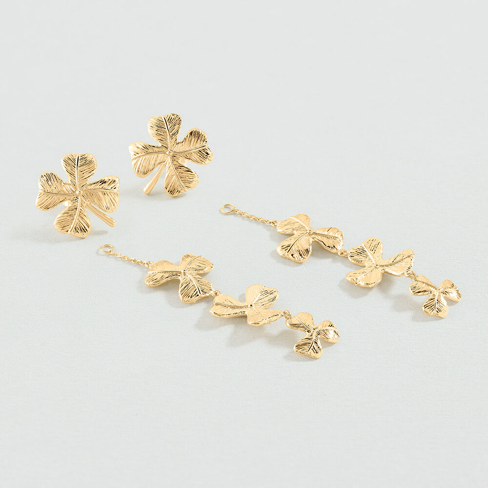 Pendientes largos FELICIA - Dorado - Pendientes de fantas&iacute;a  | Agatha