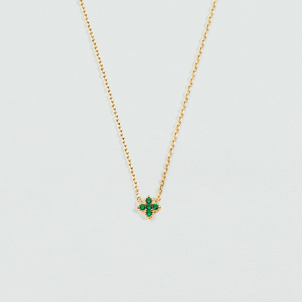 Collar corto BELOVED - Verde / Dorado - Collar corto  | Agatha