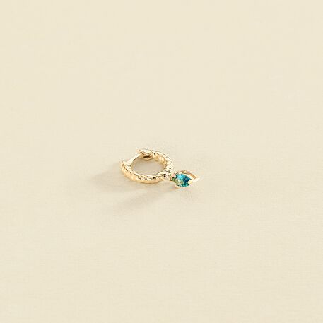 Piercing criolla MAMBA - Turquesa / Oro - Piercings  | Agatha