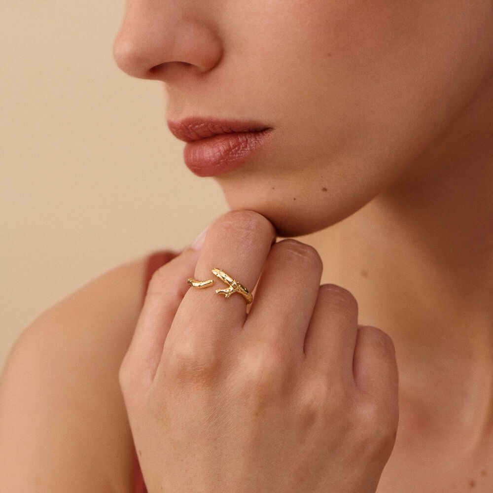 Anillo ajustable ILIOS - Dorado - Anillo ajustable  | Agatha