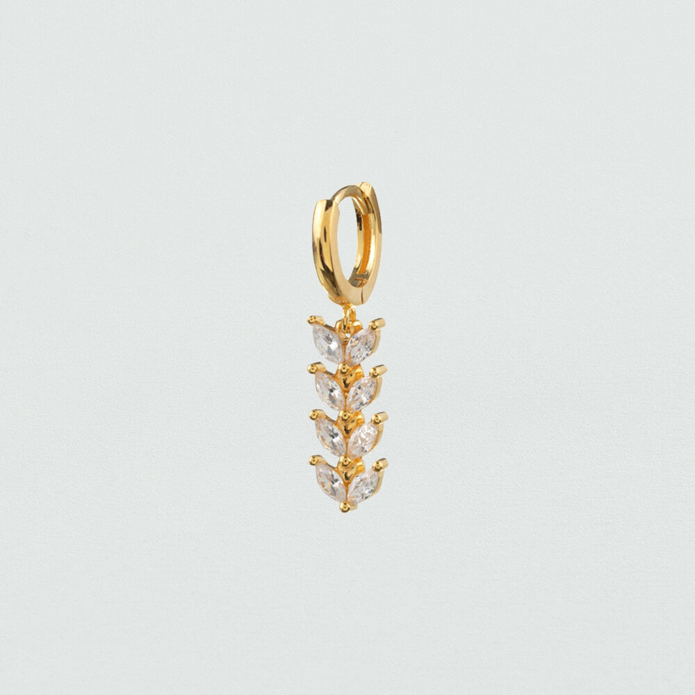 Piercing criolla MIX & MATCH - Cristal / Dorado - Piercings  | Agatha