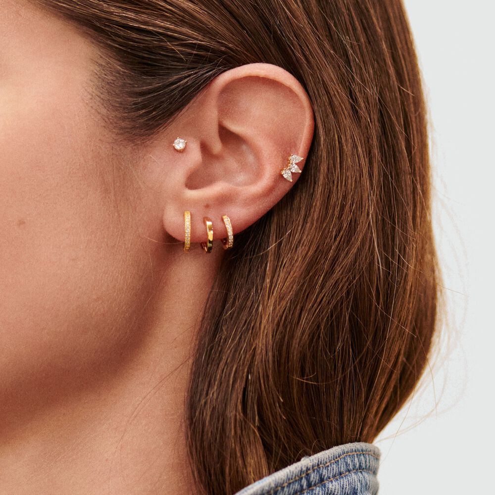 Piercing Hélix & Tragus MIX& MATCH - Cristal / Dorado - Tragus&Hélix  | Agatha