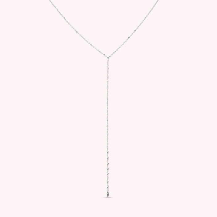 Collar largo EFFLEURE - Plata - Collares  | Agatha