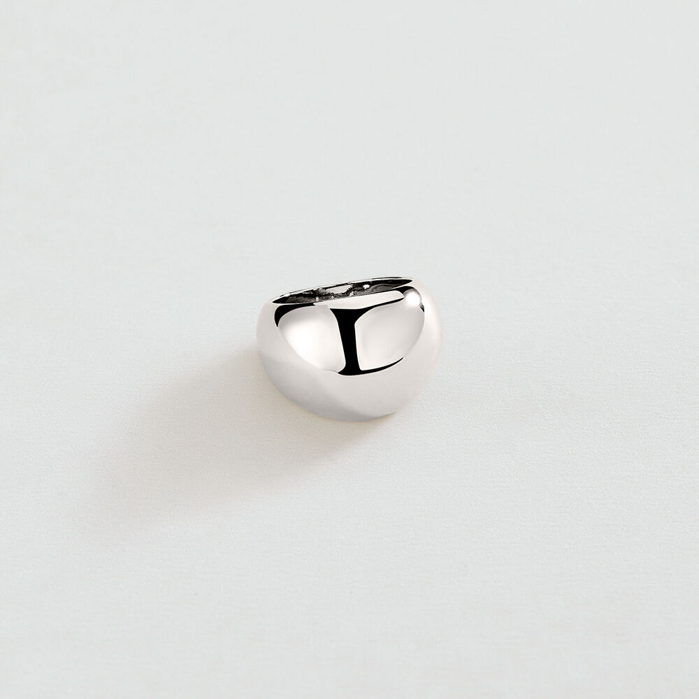 Anillo ancho DANAE - Plateado - Anillos de fantasía  | Agatha
