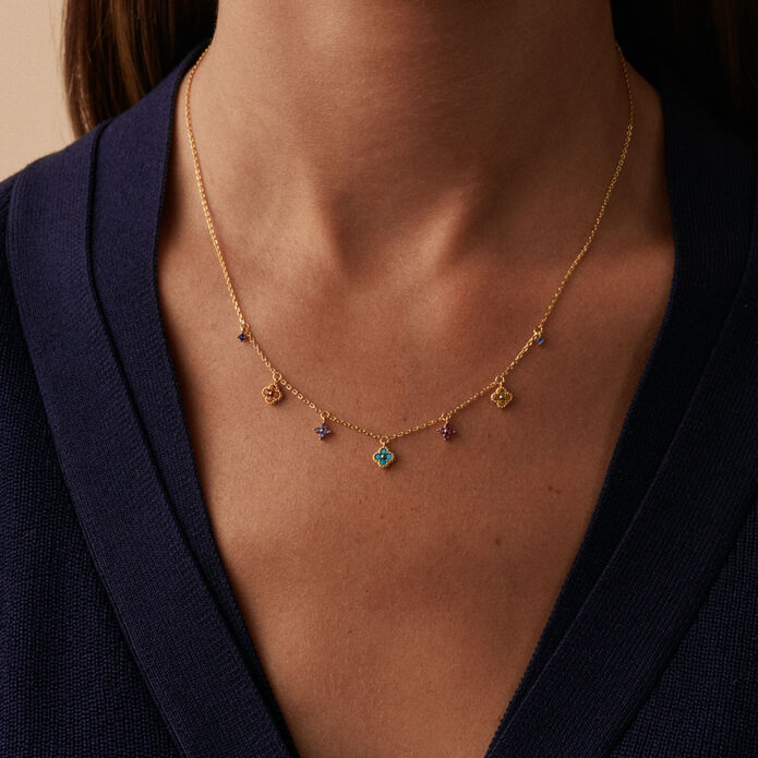 Collar corto BELOVED - Multicolor / Oro - Collares  | Agatha