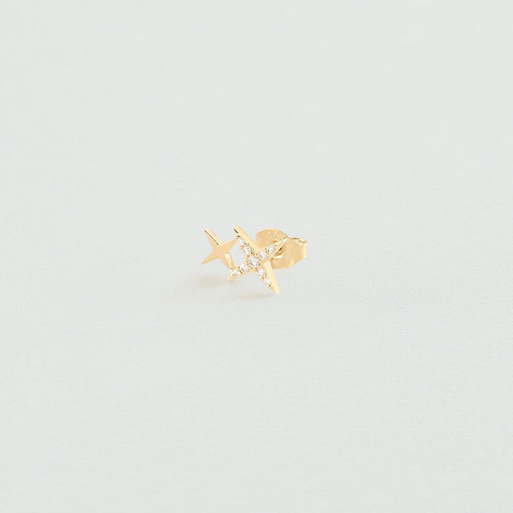 Piercing mini SHINING - Cristal / Dorado - Piercings  | Agatha