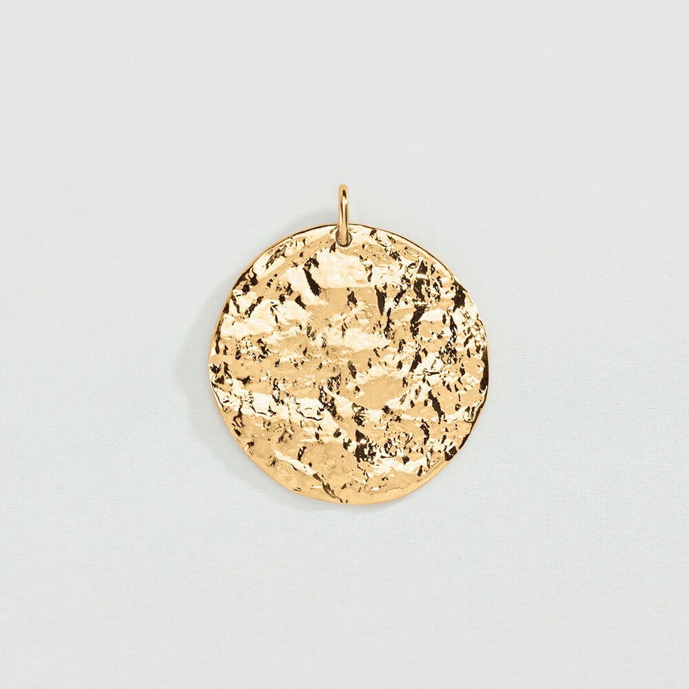 Colgante MEDALLA MARTILLADA - Dorado - charms  | Agatha