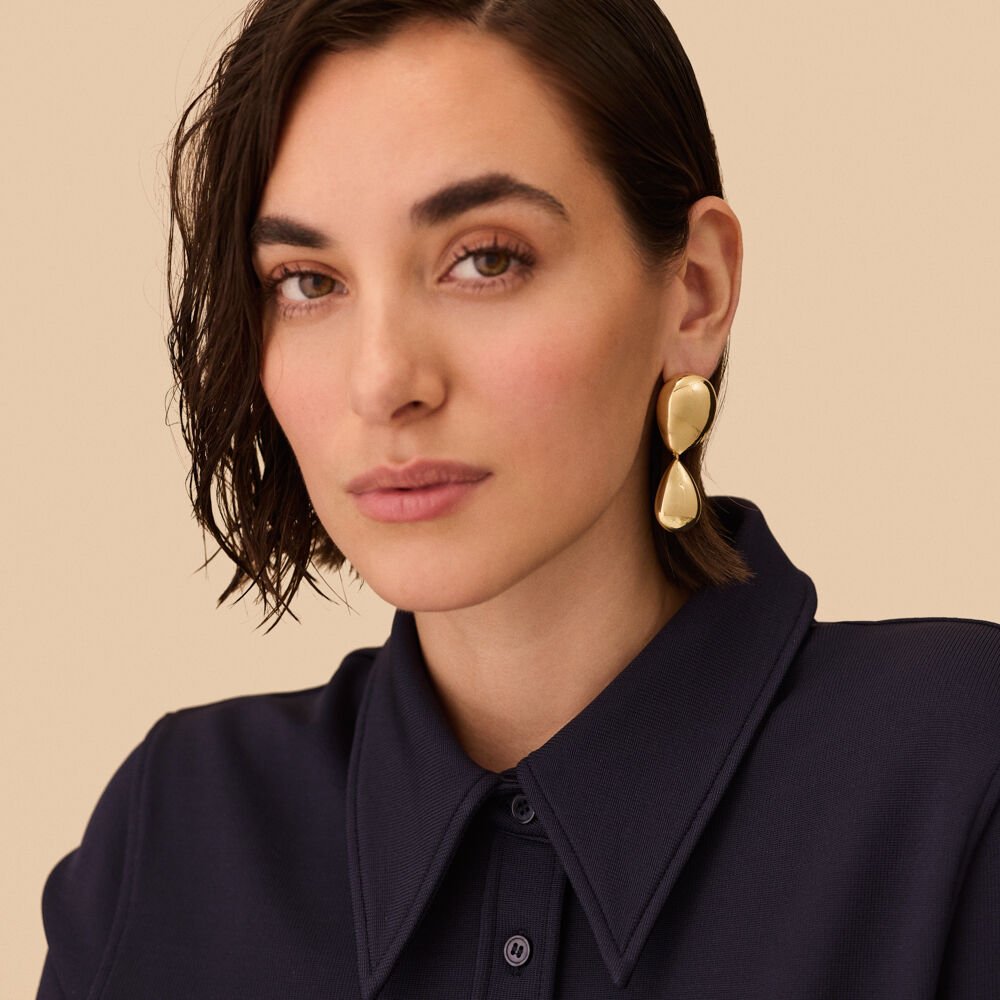 Pendientes largos DANAE - Dorado - Pendientes largos  | Agatha