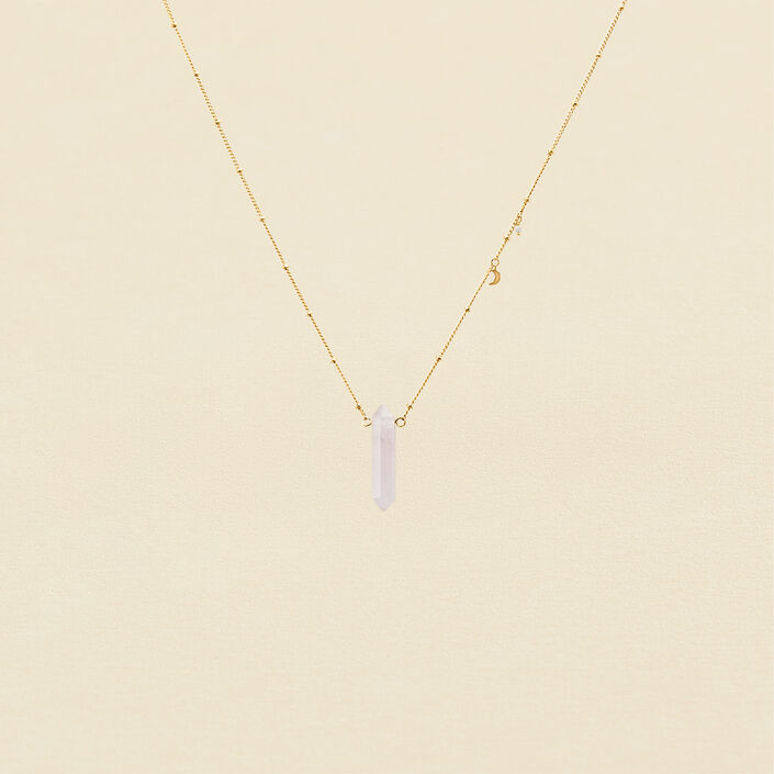 Collar largo CHACKRA - Rosa Cuarzo - Collares  | Agatha