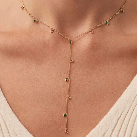 Collar midi NEITH - Verde / Rosa - Collares  | Agatha