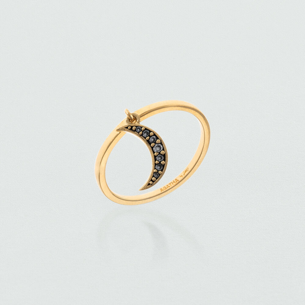 Anillo fino NOVA - Cristal / Dorado - Anillos  | Agatha