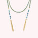 Collar largo ADICTION - Azul / Oro - Collares  | Agatha