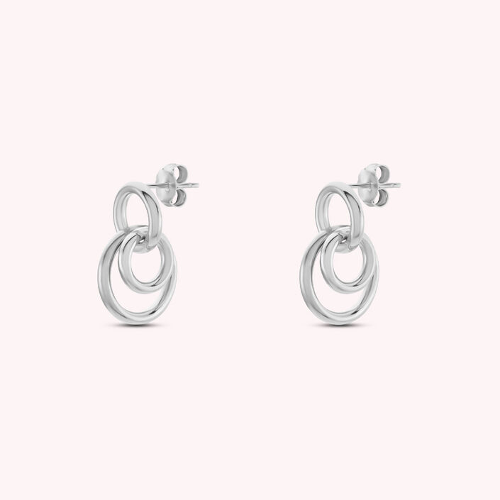 Pendientes cortos TELES - Plata - Pendientes  | Agatha