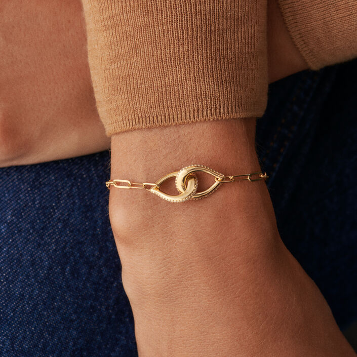 Pulsera de cadena GEMINI - Cristal / Dorado - Pulseras  | Agatha