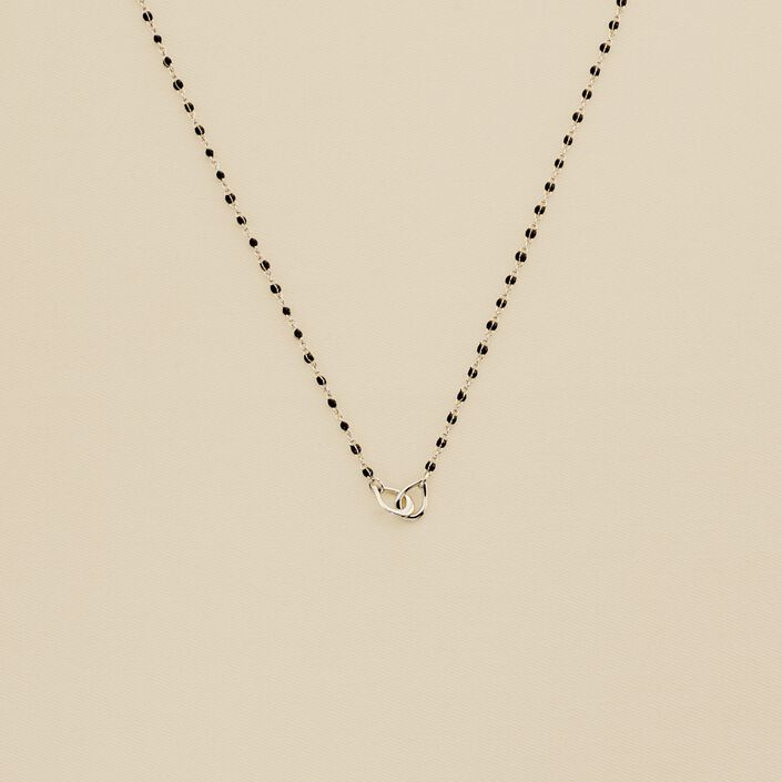 Collar corto SMARTY - Negro / Plata - Collares  | Agatha