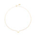 Collar corto LETTRE W - Cristal / Oro - Collares  | Agatha