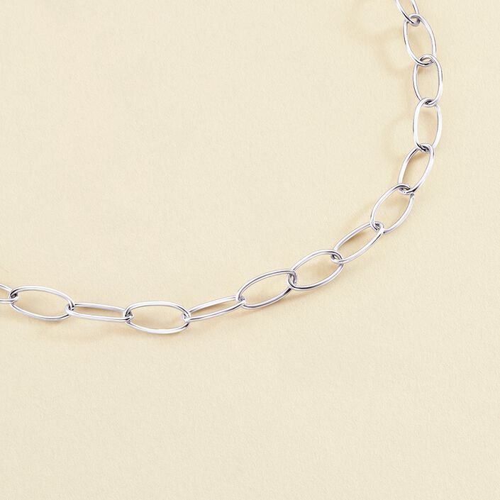 Collar midi CHAIN - Plateado - Collares  | Agatha
