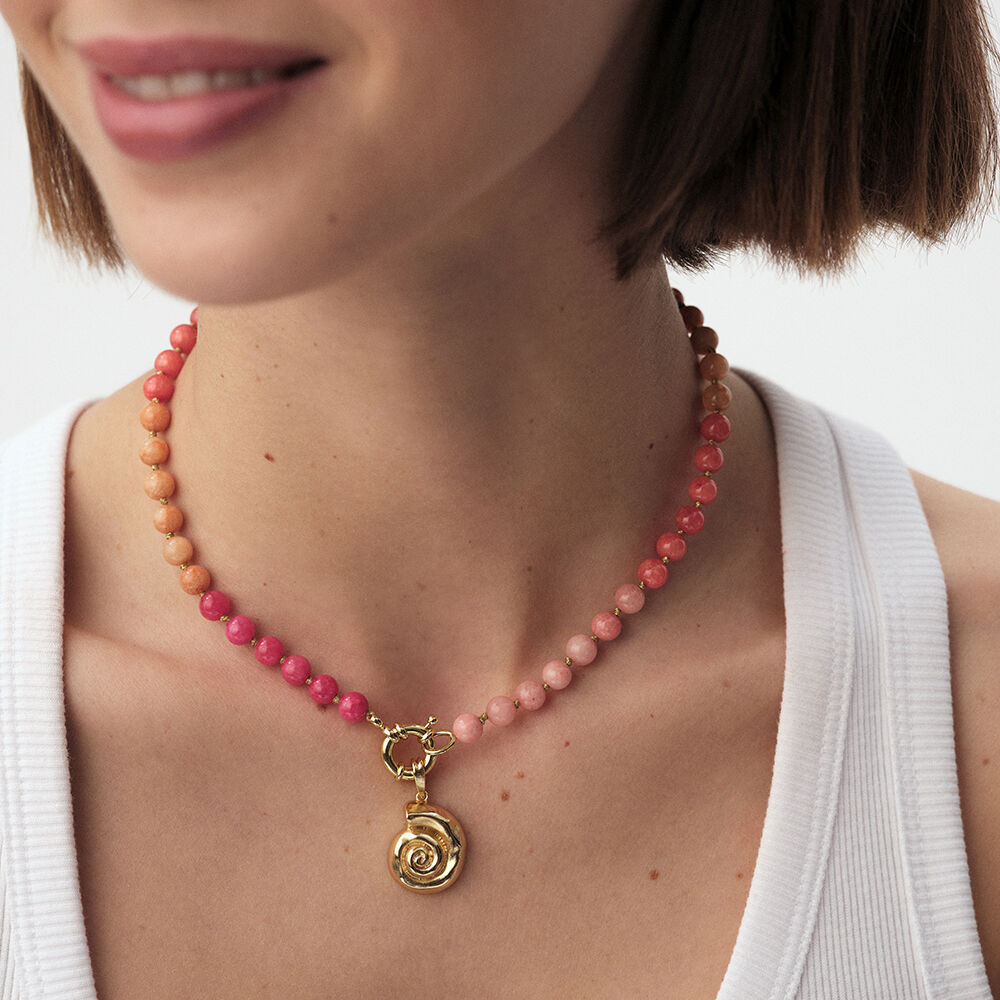 Collar corto TIARE - Multicolor / Oro - Collar corto  | Agatha