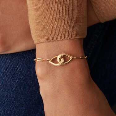 Pulsera de cadena GEMINI - Cristal / Oro - Pulseras  | Agatha