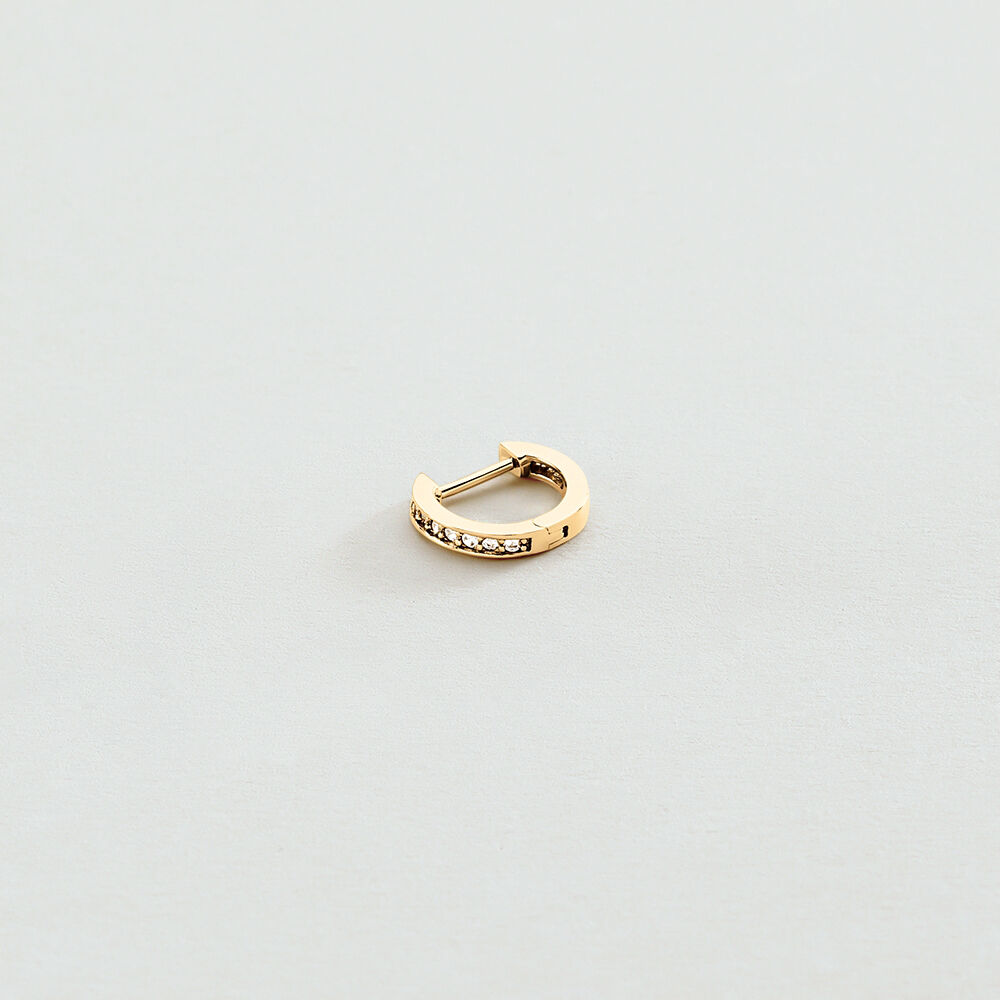 Piercing criolla CRIODIAM - Cristal / Dorado - Piercings  | Agatha