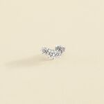 Piercing mini TRIOFLOR - Cristal / Plateado - Piercings  | Agatha