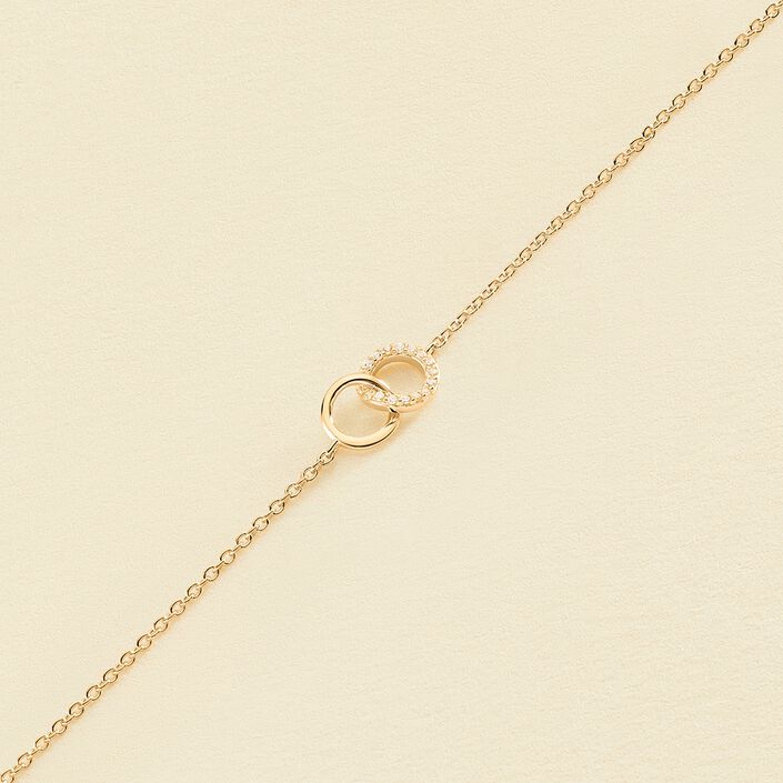 Pulsera de cadena RONDOU - Cristal / Dorado - Pulseras  | Agatha