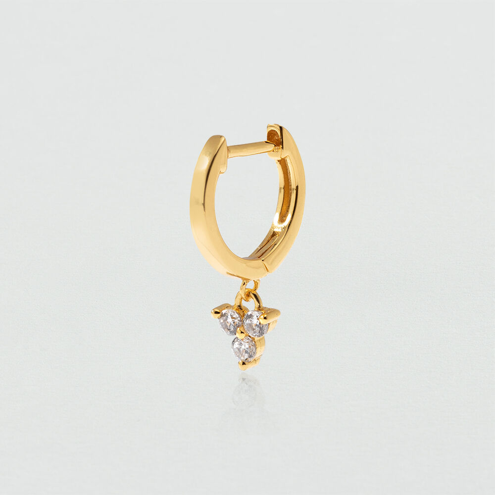 Piercing criolla CRIOPUNT - Cristal / Dorado -   | Agatha