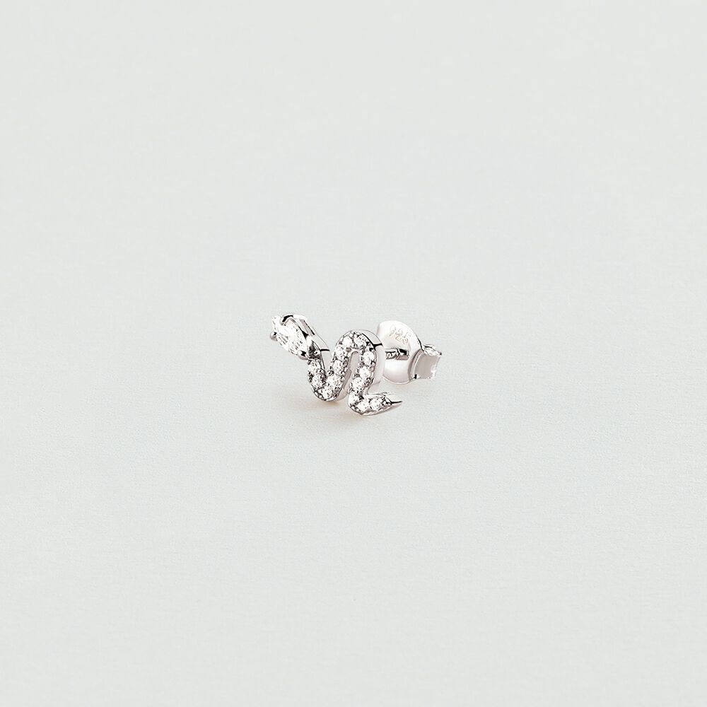 Piercing mini SNAKY - Cristal / Plateado - Piercings  | Agatha