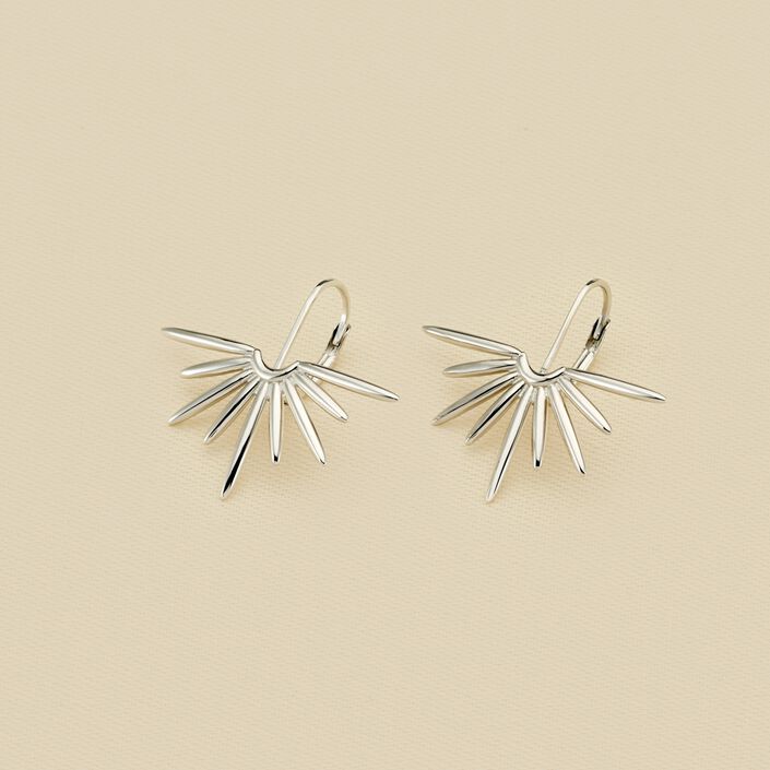 Pendientes largos RADIEUX - Plata - Pendientes  | Agatha