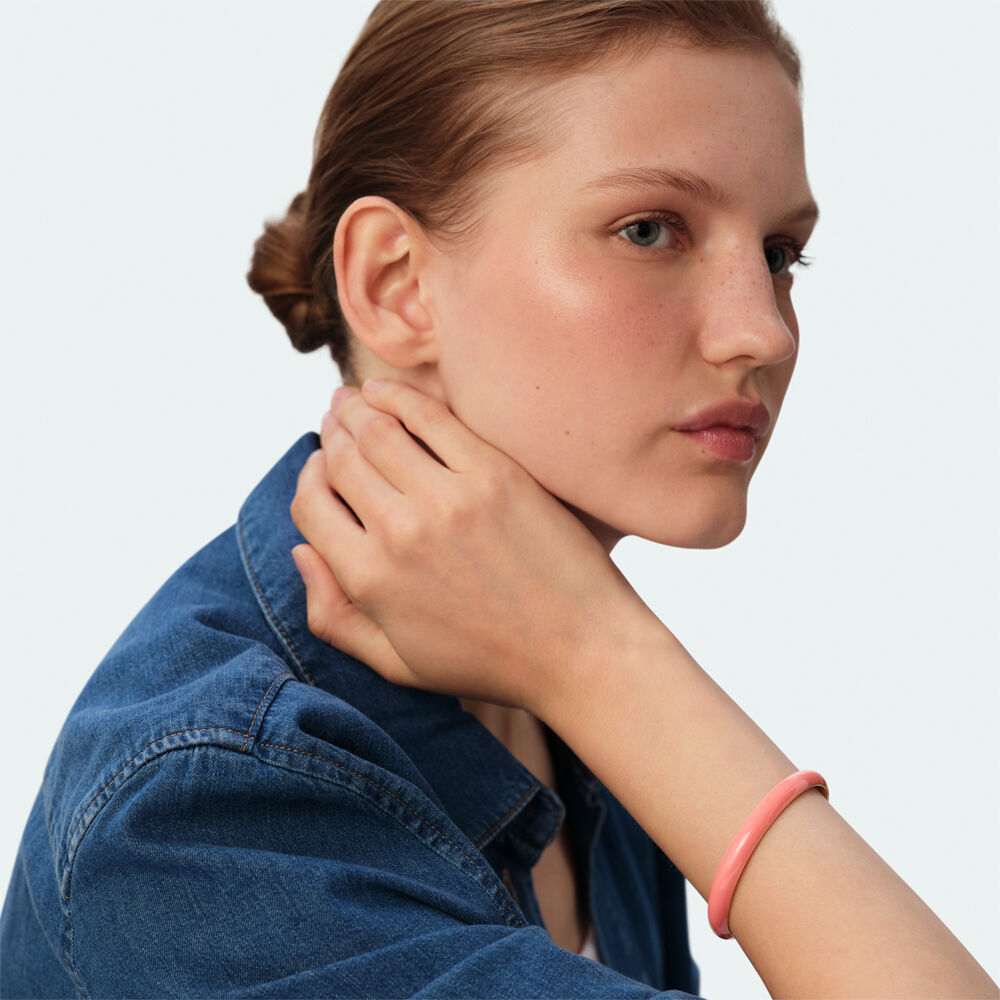 Pulsera r&iacute;gida LEO - Coral / Oro - Pulsera r&iacute;gida  | Agatha