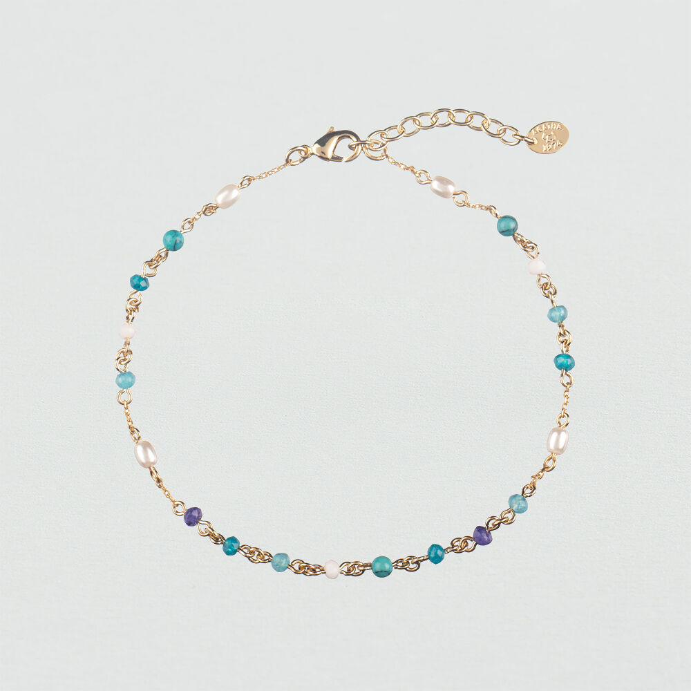 Tobillera LOVE - Azul / Oro - Tobillera  | Agatha