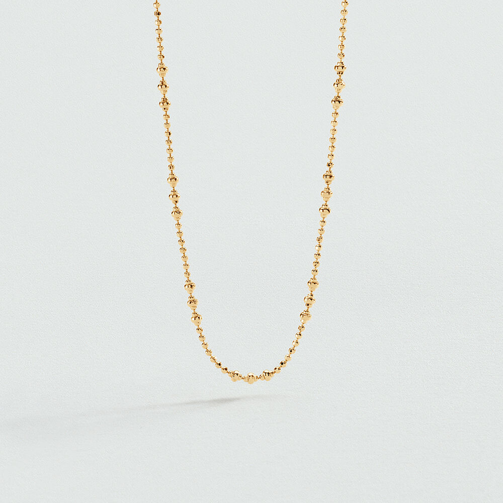 Collar largo CHA&Icirc;NE BOULE - Dorado - Collar de fantas&iacute;a  | Agatha