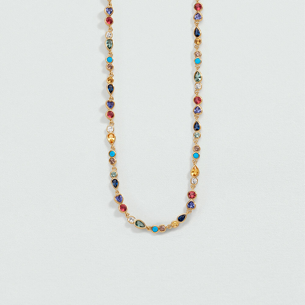 Collar corto CANDY - Multicolor / Oro - Collar corto  | Agatha