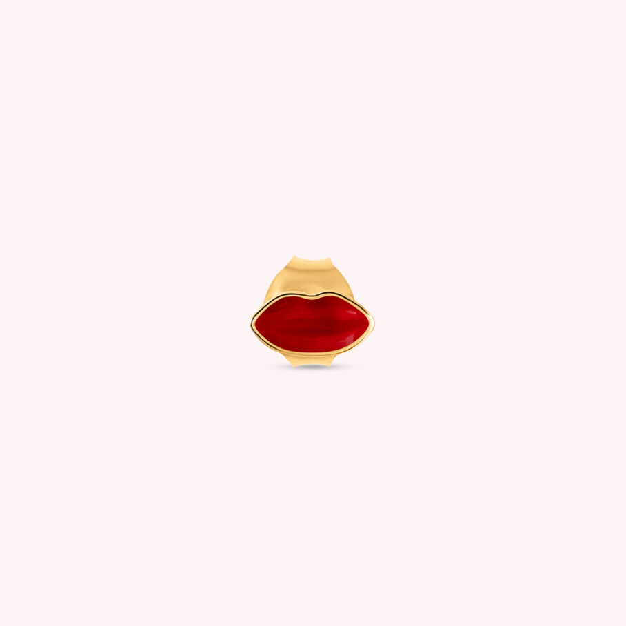 Piercing mini LIPS - Rojo / Oro - Piercings  | Agatha