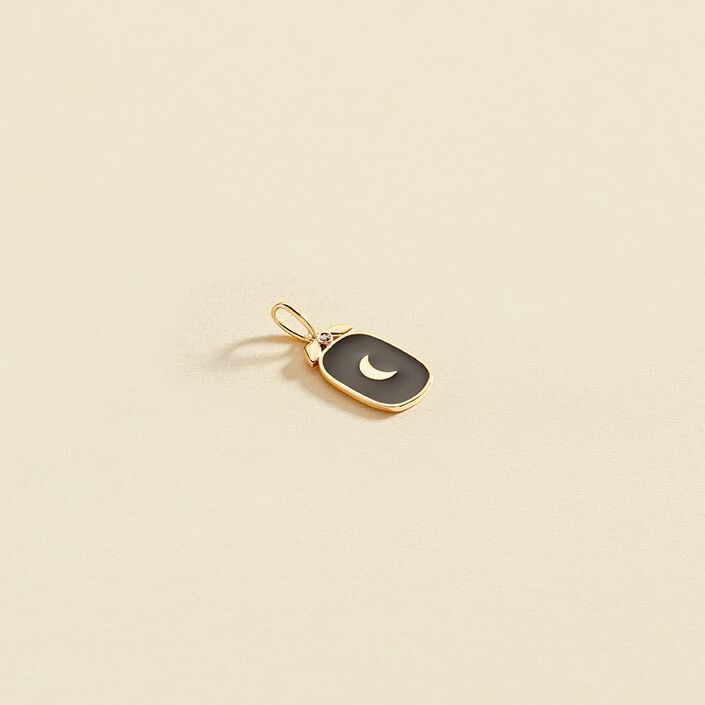 Colgante LUNE - Negro / Oro - Joyas  | Agatha