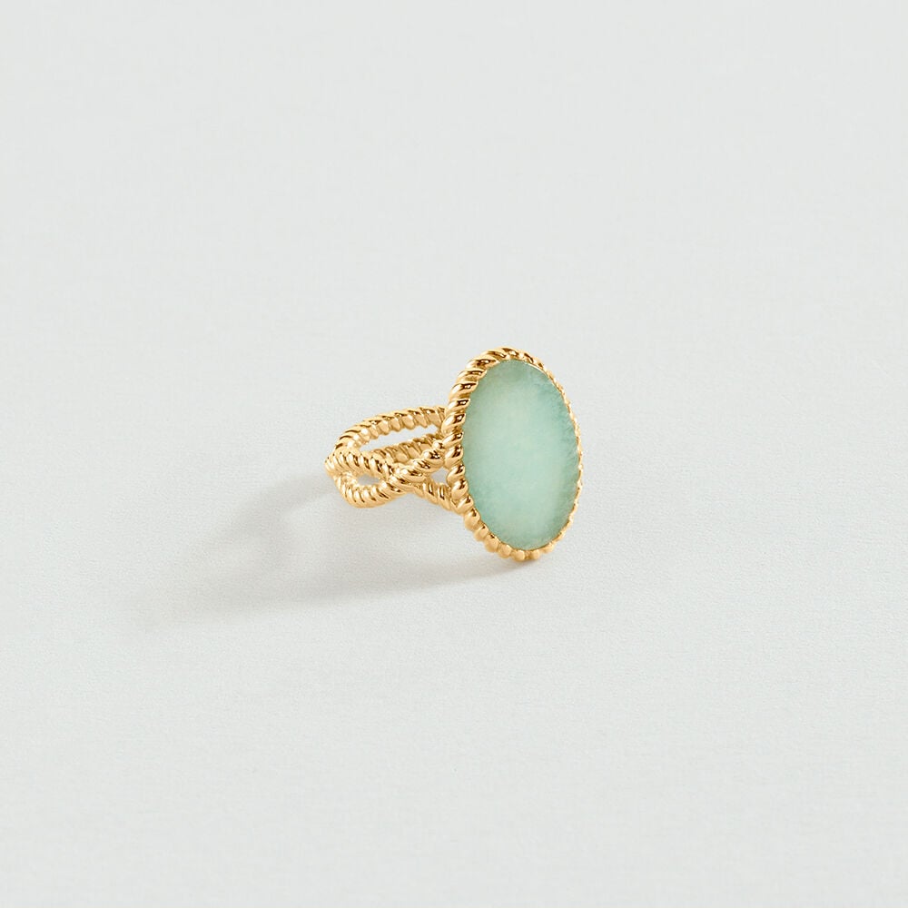 Anillo ancho ILIOS - Amazonita - Anillos de fantas&iacute;a  | Agatha