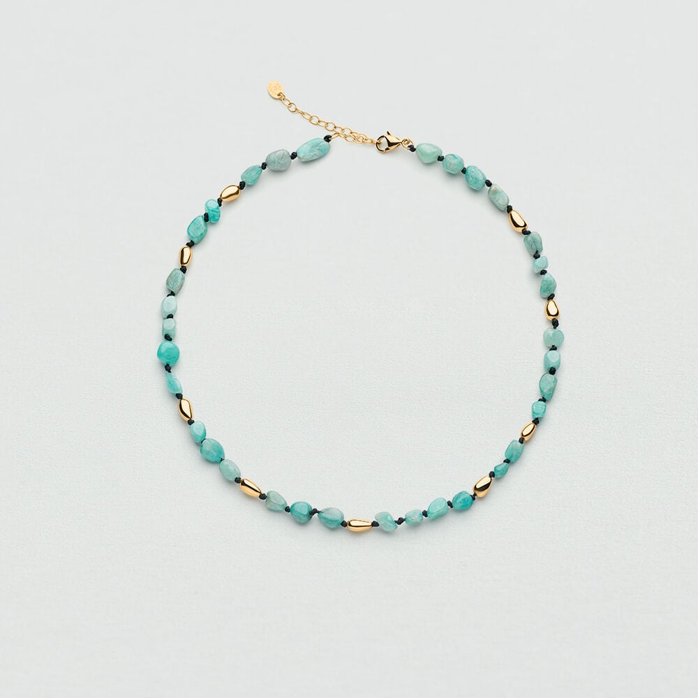 Collar corto ODYSSEE - Turquesa / Oro - Collar corto  | Agatha