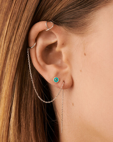 Ear cuff CRUZADO - Plata - Piercings  | Agatha