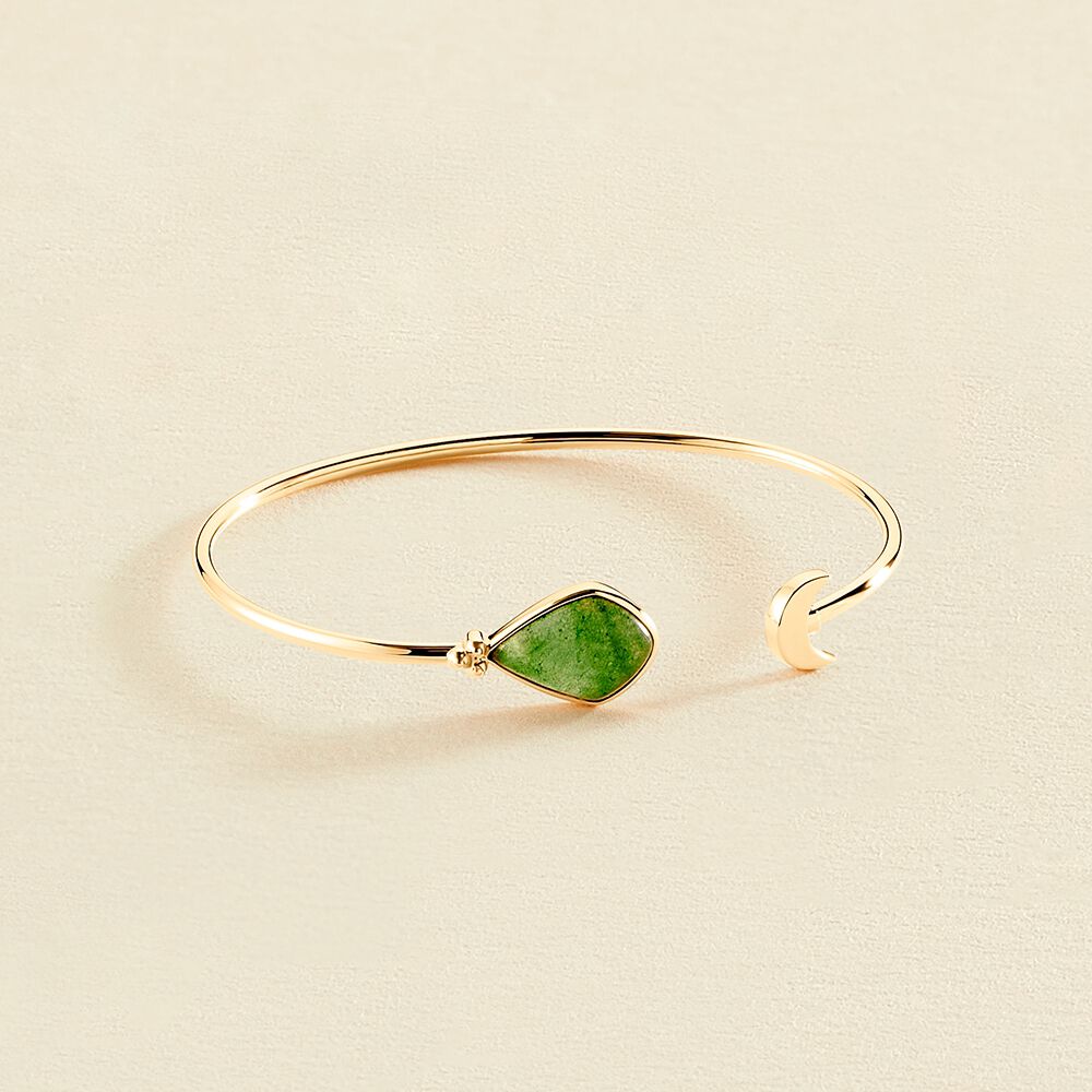 Pulsera rígida MOON - Aventurine - Pulseras  | Agatha