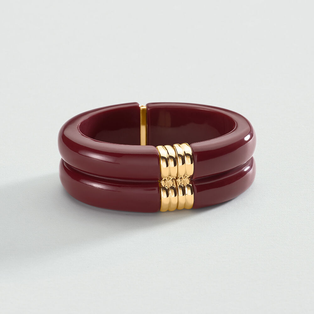 Pulsera esclava ROYAL - Bordeos / Dorado - Pulseras  | Agatha