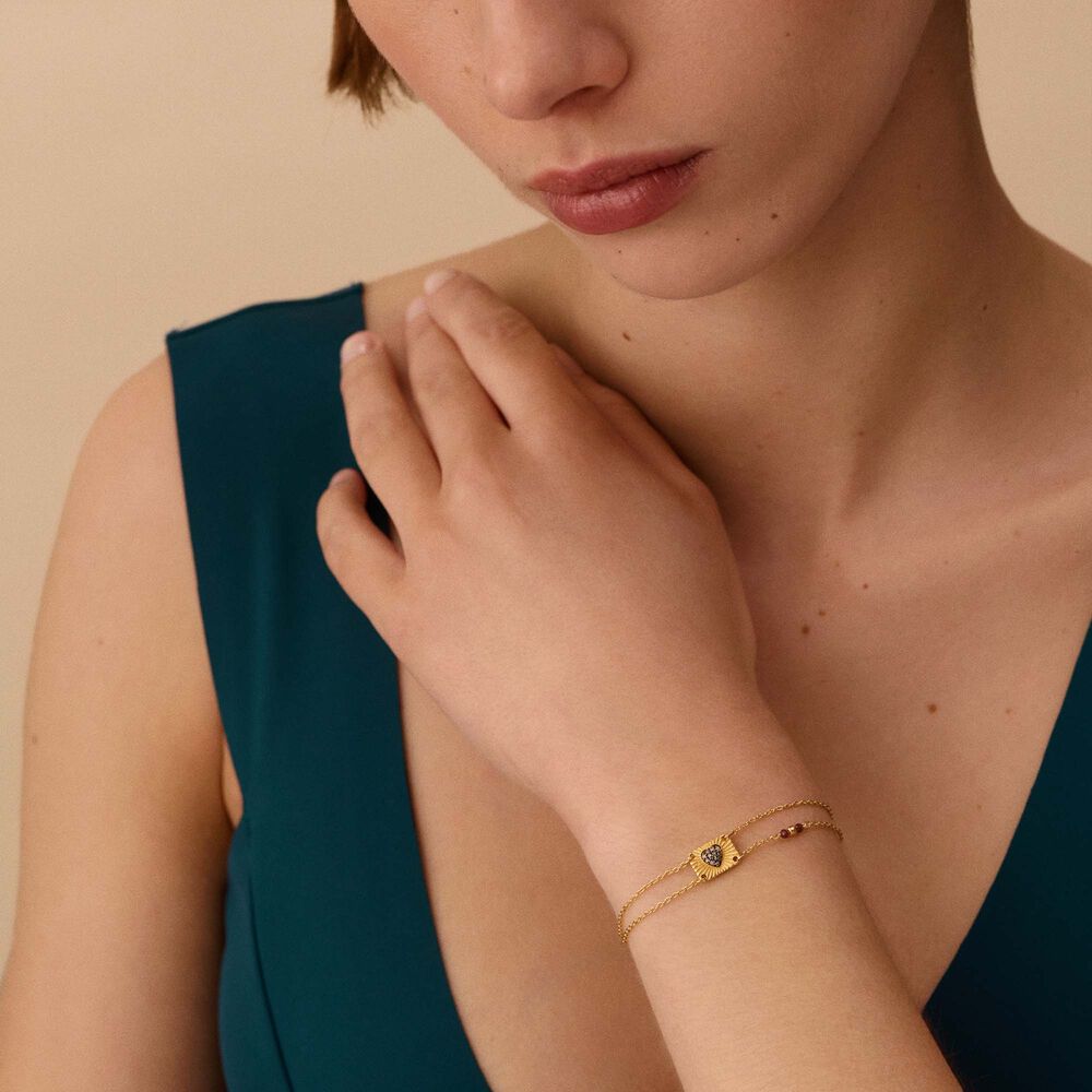 Pulsera de cadena DIAMONDS - Oro / Gris - Pulsera de cadena  | Agatha