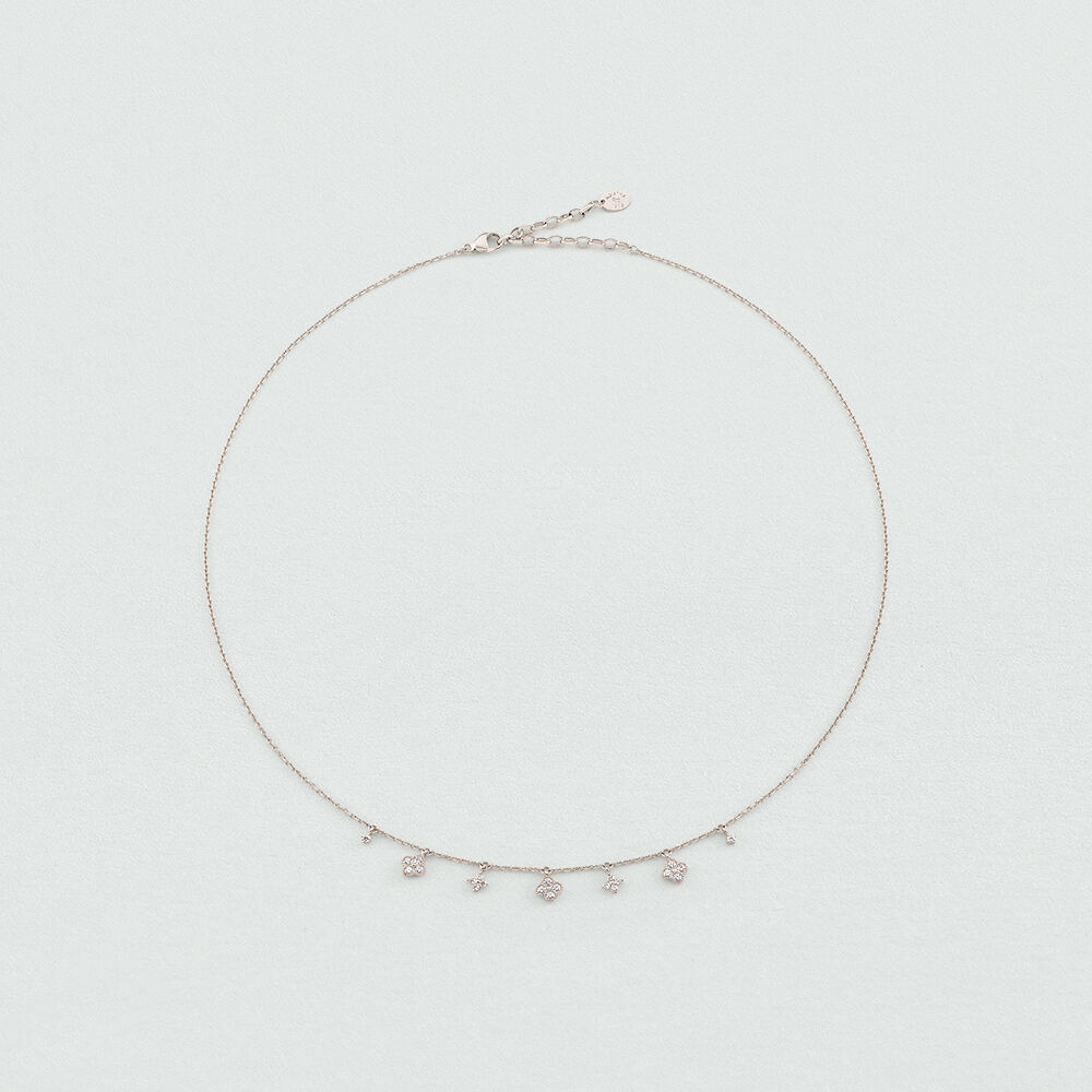 Collar corto BELOVED - Cristal / Plateado - Collar corto  | Agatha